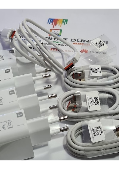 Xiaomi Redmi Uyumlu 33 W Turbo Hızlı Şarj Adaptör ve Kablosu
