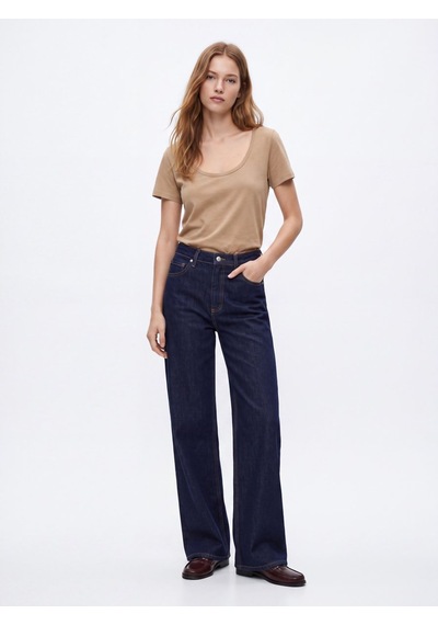 LTB Regular Fit U Yaka Basic Bej T-shırt