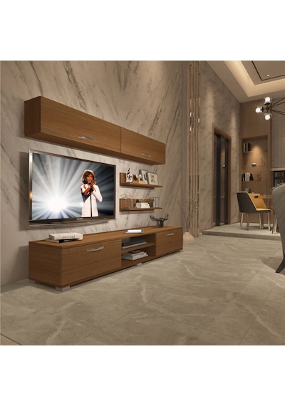 Decoraktiv Eko 5 Mdf Dvd Tv Ünitesi Tv Sehpası Ceviz