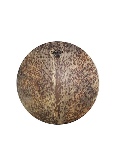 Mo-2514-sn-0014 Djembe Derisi M2 Type Skyndeep Natural Goat Stripe Brown Desenli 14inc 2.5inc Collar