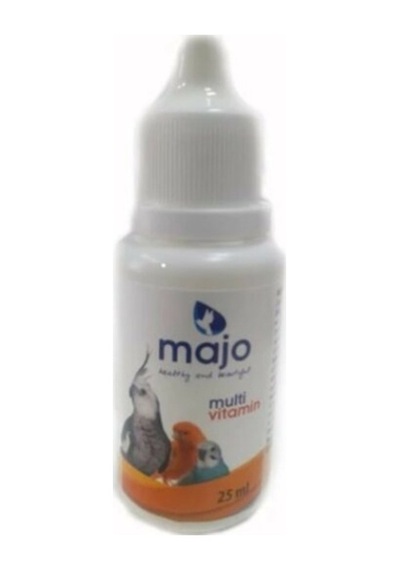 Majo Kuş Multivitamin 25 Ml Kanarya Muhabbet Kuşu Papağan Vitamin Damlası