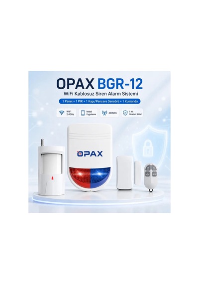 Bgr-12 Wifi Kablosuz Alarm Sistemi 96 Bölge Desteği