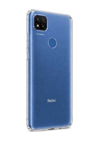 Logis Xiaomi Redmi 9c Uyumlu Şeffaf Silikon Kılıf Kamera Korumalı Darbe Emici İnce Esnek Tpu Telefon Koruyucu Kapak