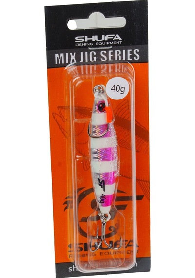 Shufa Jig Series 40 Gr Jig Yem Pink Zebra Glow