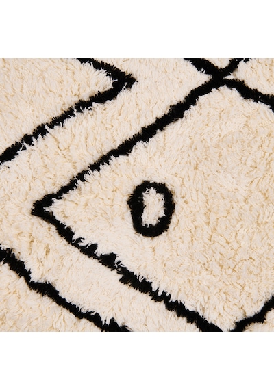 Soft Ethnic Banyo Paspası - Beyaz - 60x100 Cm Renkli