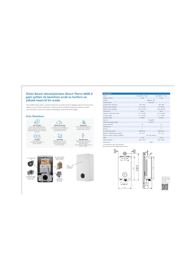 Bosch Therm 6600 S Hermetik Şofben 12 L/dk - Doğalgazlı - 7736507514 - 4062321863609