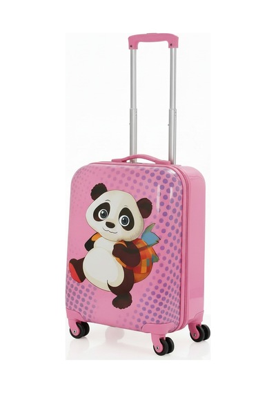 Mçs Group V307 Abs Çocuk Valiz-pembe-panda Baskı