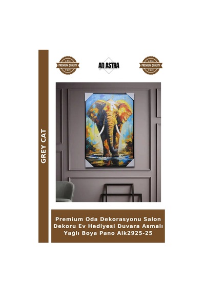 Premium Oda Dekorasyonu Salon Dekoru Ev Hediyesi Duvara Asmalı Yağlı Boya Pano Alk2925-25