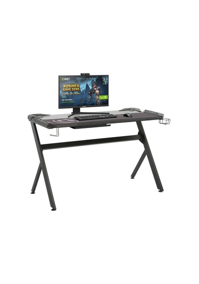 Ryze Extreme Karbon Fiber Rgb Oyuncu Masası - Siyah 120x60x76 Cm Siyah