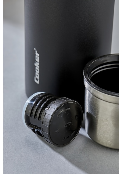 Cooker Campmate 1 Litre Paslanmaz Çelik Termos Ckr2081 Siyah