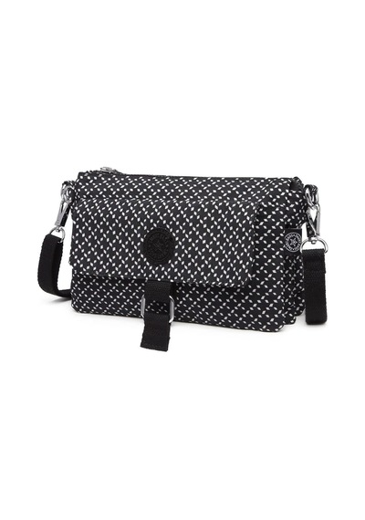 Smart Bags Günlük Minik Boy Su Geçirmez Krınkıl Kumaş Kadın Telefon Ve Postacı Çantası Siyah/beyaz Siyah - Beyaz
