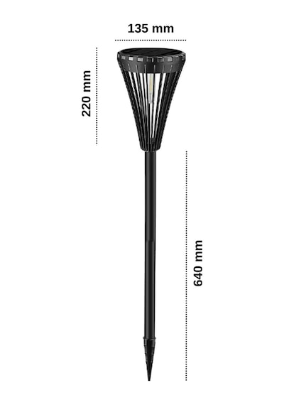 Forlife 15watt Fonksiyonel Solar Çim / Bahçe Aydınlatma Armatür