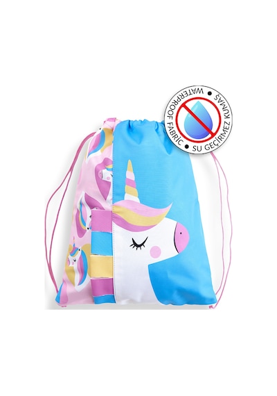 Denokids Unicorn Kız Çocuk Sırt-plaj Çantası Çok Renkli