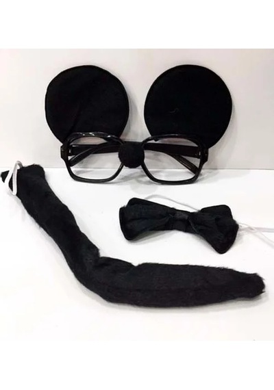 Veraura Lifestyle Mickey Mouse Gözlüğü Papyonu Kuyruğu Seti Çok Renkli 83639360