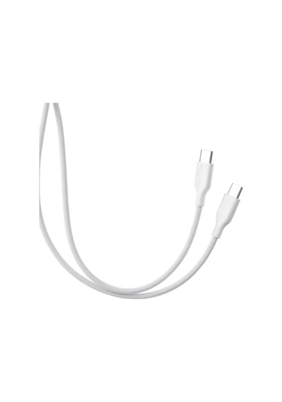 Pitaka Flex Braided Örgülü Tasarımlı Type-c To Type-c Pd Data Ve Şarj Kablosu 60w 1.2m Beyaz