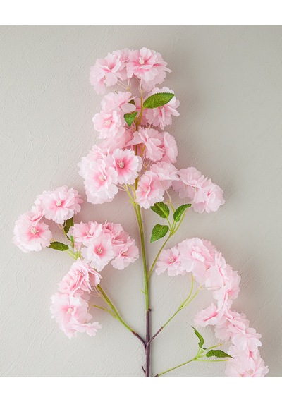 English Home Cherry Branch Tek Dal Yapay Çiçek Koyu Pembe Koyu Pembe