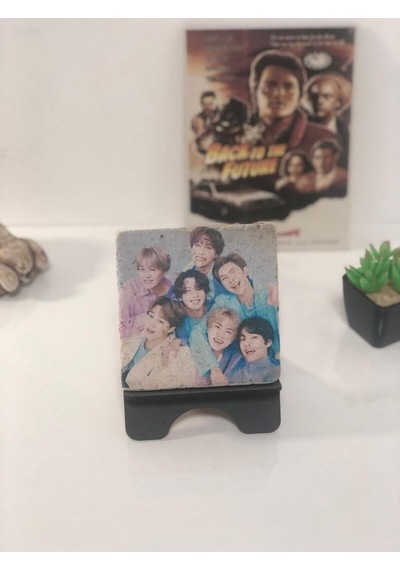 Bts Rm Jin Suga J-hope Jimin V Jungkook Özel Koleksiyon Mermer Tablo 10x10 Cm Masaüstü Dekorasyon