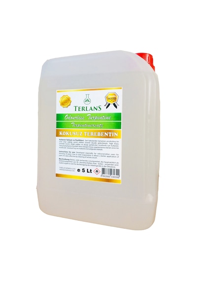 Terlans Kokusuz Terebentin 5 Litre Kokusuz Tiner