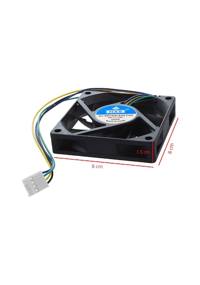 Dc 12v 8 Cm 4pin Fan 8x8x1.5cm Fan 4 Pinli 8cm Fan 1 Adet