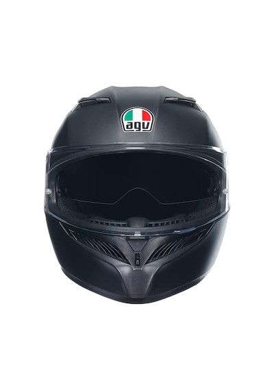 K3 Motosiklet Kaskı Mono Kapalı Kask Matt Black L Diğer