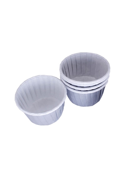 Cupcake Kalıbı Orta Boy Düz Renk 50x39 Mm 100 Adet Gri N11.1056