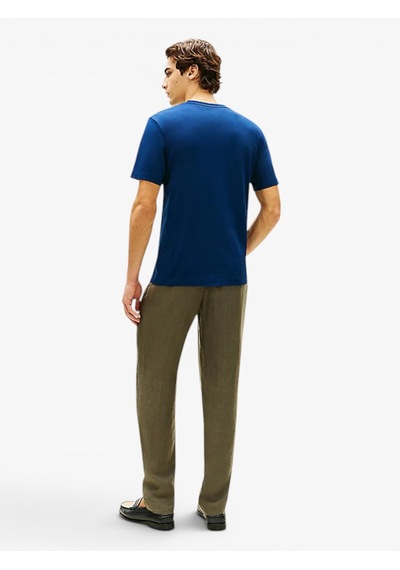 Tommy Hilfiger Lıght Interlock Tee Erkek Mavi T-shirt - Mw0mw37508