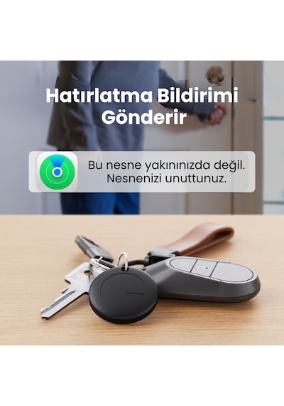 Hbb-k Hi Tag Akıllı Takip Cihazı Sadece Apple Uyumlu Uyumlu Siyah 2'li