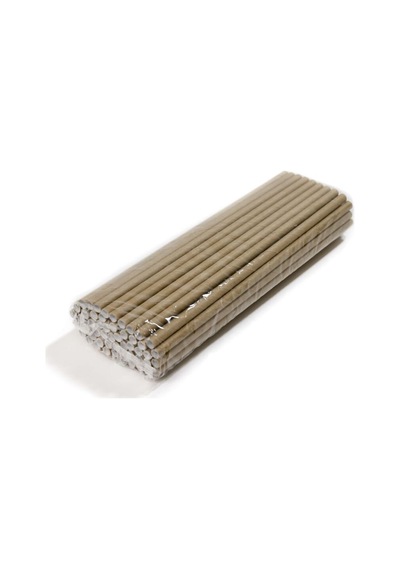 Kağıt Pipet Kraft Sargısız 6x195 Mm 50'li Kutulu 50 Adet 50