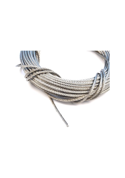 10 Metre 7x7 Çelik Tel Halat Cam Kriko Tamir Kablosu Çap:1.7 Mm Standart