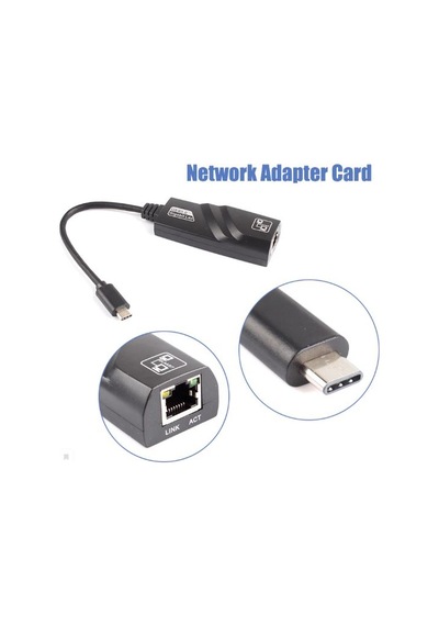 Type-C Usb 3.1 To Ethernet 1000Mbps Gigabit Ethernet Kartı Adaptr
