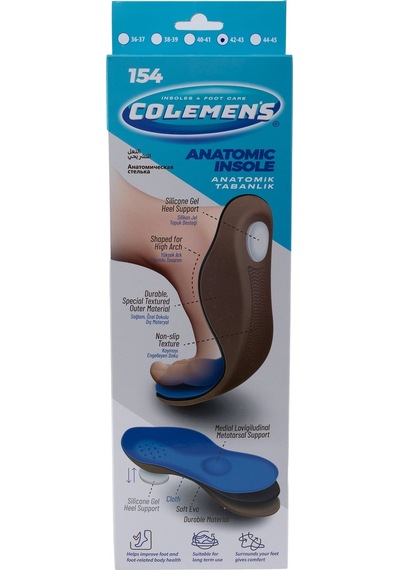 Colemens 154 Anatomik İç Tabanlık Mavi