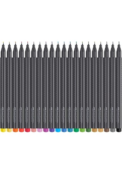 Grip Finepen İnce Keçe Uçlu Kalem Seti, 30'lu, Pastel Ve Neon Renkler, 0.4 Mm Hassas Uç, Metal Destekli, Ergonomik