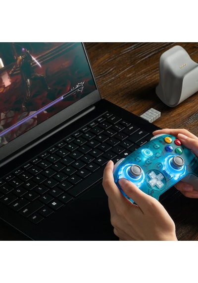 8bitdo Ultimate 2 Kablosuz Gamepad Tmr Joystick Hall Effect 2.4g Pc Windows Android  Şarj Docklu