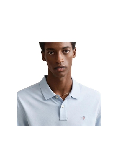 Gant Erkek Mavi Regular Fit Logolu Polo Yaka T-shirt 2210.457-14864