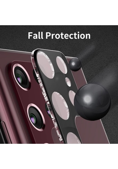 Samsung Galaxy S23 Ultra Kamera Lens Koruma Camı V2 Siyah Galaxy S23 Ultra İle Uyumlu Ekran Koruyucu Diğer