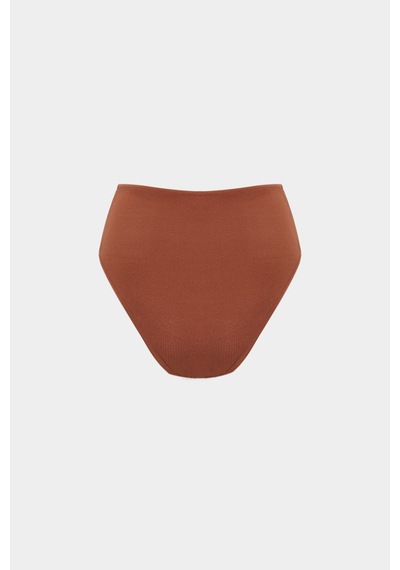 Açelyaokcu Premium Frıgg Fit Kadın Yüksek Bel Bikini Altı Kiremit