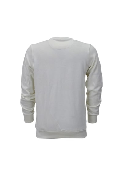 Erkek Sıfır Yaka Sweatshirt Bgl-st04198 Ekru