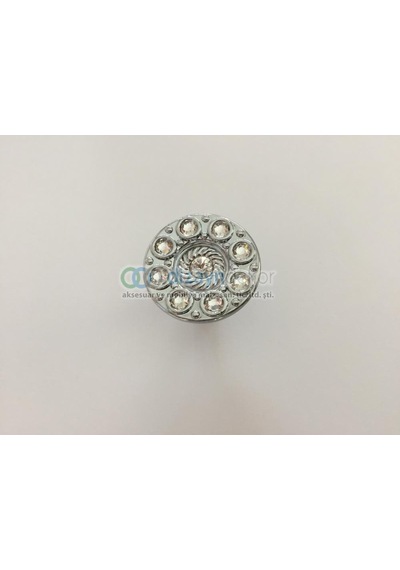Swarovski Taşlı Tekli Mini Krom