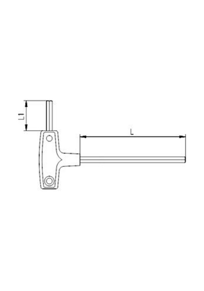 4920 22 0025 2,5mm T Tipi Allen Anahtar