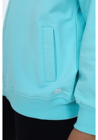 Toontoy Kız Çocuk Dik Yaka Fermuarlı Cepli Reglan Kol Örme Hırka - 2 İplik Mint Yeşili Toontoy Kız Çocuk Dik Yaka Fermuarlı Cepli Reglan Kol Örme Hırka - 2 İplik Mint Yeşili