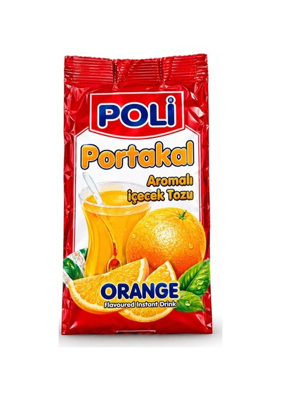 Poli Portakal Aromalı Sıcak İçecek Tozu 300 Gr Pratik Ve Lezzetli Toz İçecek 300 G