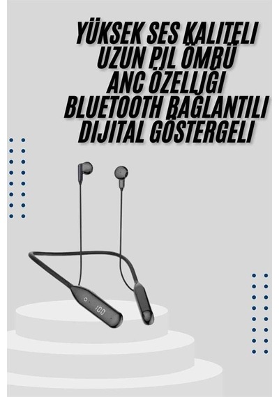 Bluetooth Kulaklık Kablolu Android Ve İos Uyumlu Anc Özellikli 1