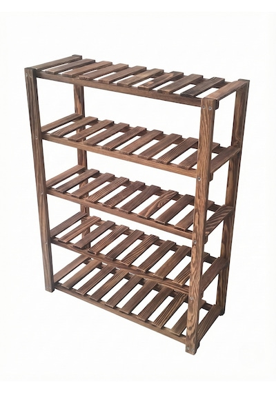 Wooden City Ahşap Ayakkabılk, 5 Raflı Ahşap Düzenleyici, Doğal Ahşap 5 Katlı Dekoratif Ayakkabılık Açık Kahverengi Wooden City Ahşap Ayakkabılk, 5 Raflı Ahşap Düzenleyici, Doğal Ahşap 5 Katlı Dekoratif Ayakkabılık Açık Kahverengi