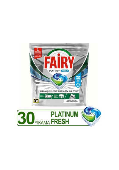 Fairy Platinum Fresh Bulaşık Makinesi Kapsülü 30 Yıkama