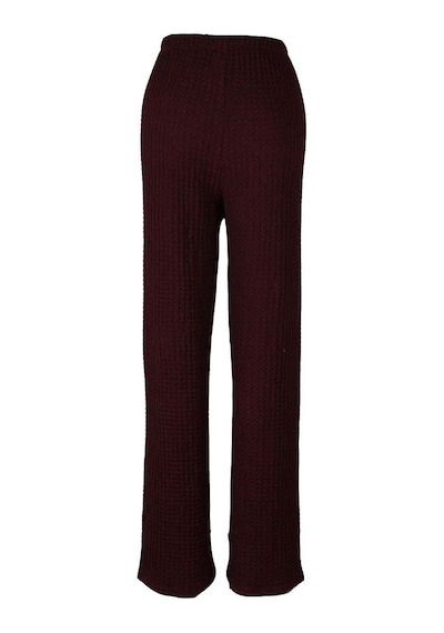 Trender Gofre Bordo Kadın Pantolon 2498 Bordo