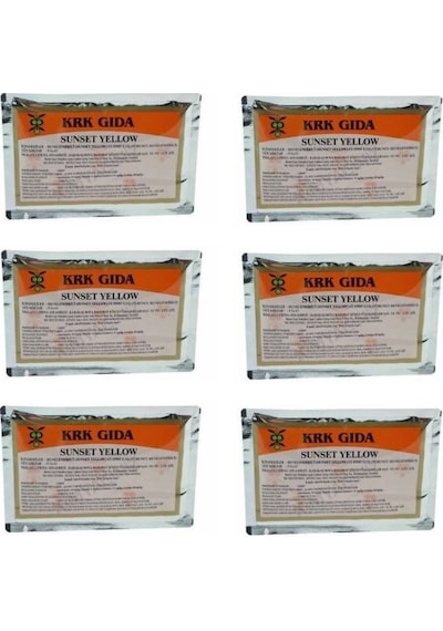 Krk Gıda Turuncu Toz Gıda Boyası 6 x 9 G