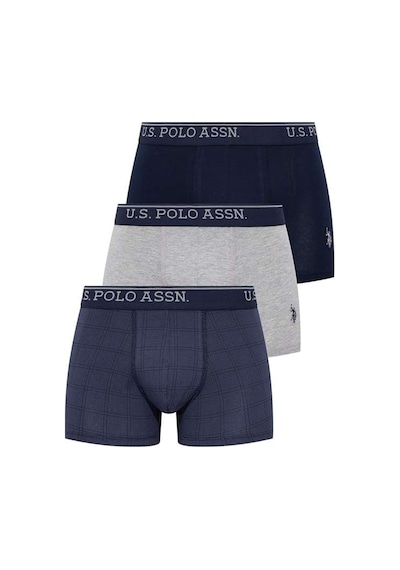 U.S. Polo Assn. U.s Polo Assn. 80263 Erkek 3 Lü Boxer-lacivert&grimelanj&indigobaskılı Lacivert