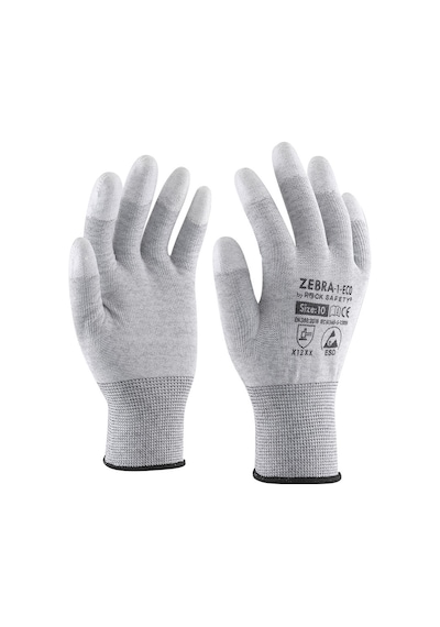 ZEBRA PARMAK UCU KAPLI ELDİVEN 10 (5 Çift)