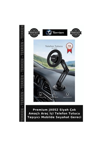 Premium Jx052 Siyah Çok Amaçlı Araç İçi Telefon Tutucu Taşıyıcı Mobilde Seyahat Gereci