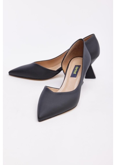 Derinet Kısa Topuk Saten Kadın Stiletto 001